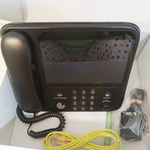 Caption Call Phone 78T Black Hearing Impaired Touch Screen Ethernet Tested - Picture 4 of 16
